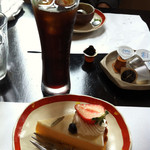 とらっとりあ天野 - パスタランチ#アイスコーヒーとチーズケーキ