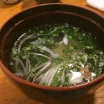 天史朗鮨 - 最後のお碗　魚のアラで取った出汁