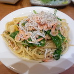 君想ふ暮らし - 釜ゆで桜エビのペペロンチーニョ＋しらす（日替わり_￥780）