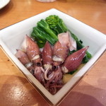 君想ふ暮らし - ホタルイカと菜の花のからしみそ（日替わり：￥380）