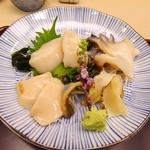 すし処 かね田 - 貝刺身盛り合わせ