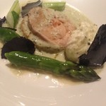 レ セゾン - 15.4グリーンアスパラ、フォアグラ