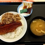 松屋 - 料理写真:うなぎコンボ牛めし