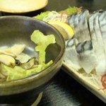 えびす屋 - 〆ｻﾊﾞ、つぶわさ