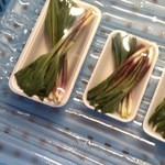 八紘学園 農産物直売所 - 【2015年03月】行者ニンニクも売ってた。