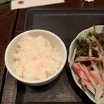 四川・東家 - 半ライス　200円