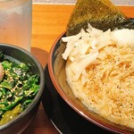 横浜家系ラーメン 麺田 - 塩ラーメン＋ほうれん草＋ライス