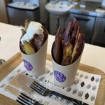 蔵出し焼き芋かいつか - 紅天使焼き芋フライ 塩とマスカルポーネ蜂蜜