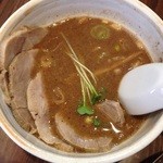 つけめん 恵那く - 肉つけ麺（つけ汁）