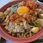 すき家 - 期間限定トリプルにんにく牛カルビ焼肉丼大盛1180円