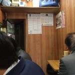 浜町軒 - BGMはTV