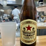 駅裏の美鈴 - 瓶ビール…サッポロ赤星