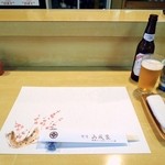 割烹 山城家 - テーブル風景。