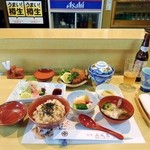 和定食＋ノンアルビール。