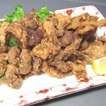 いくら丼 旨い魚と肴 北の幸 釧路港 - 【ジンギスカン唐揚げ】730円（ハーフサイズ480円）　ラム肉をから揚げにしました。ビールとよく合います。