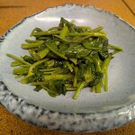 チャイニーズキッチン SAKAMOTO - 空芯菜の塩炒め968円