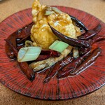 チャイニーズキッチン SAKAMOTO - 四川風大エビの甘辛炒め968円
