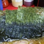 上越家 - のりは風味良し。かぶせ気味で着丼時すでに半分浸水。