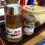 明石食堂 - 激辛香辛料、見ただけでも汗が（爆）