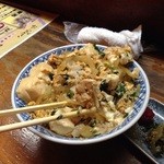 陣屋 - 鶏肉かたまりこれだけ。あと豆腐