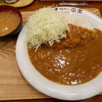 印度カレー 中栄 - 印度カレー軽め、味噌汁