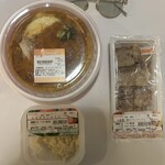 セイコーマート - 料理写真:カツ丼&北のポテトサラダ&豚精(塩&ブラックペッパー)
