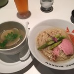 ラーメンにっこう - 15.4限定　ハマグリ出汁桜つけ麺