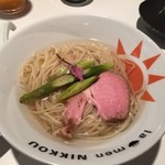 ラーメンにっこう - 15.4限定　ハマグリ出汁桜つけ麺