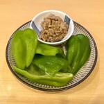 酒飯処さつき - 肉味噌冷やしパリパリピーマン