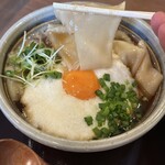 きしめん専門店 いこま - 料理写真:月見どろろきしめん幅広　1,100円