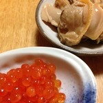 鮨 福元 - イクラと煮はまぐり