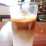 OSTERIA Pagina - <'15/04/23撮影>週替わりパスタランチ 1000円 のアイスカフェラテ