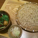 石月 - 根三つ葉と鶏つくねのつけ汁そば