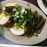 陳記 - ゆで卵と海藻 2015年4月