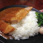 ラーメン神山 - H.27.4.22.夜 家系カレー 380円 + TPとんかつ