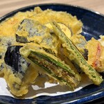 うどん そば処 きのさき - 料理写真:とろっとなす天うどん
