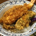 扇家蕎麦店 - セットの天丼