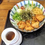 讃岐うどん中村屋 - とり天ぶっかけうどん(温)