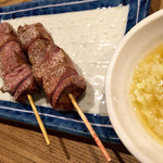 もつ焼き ねぎぼうず - H27.4.23　ればー＆胡麻油