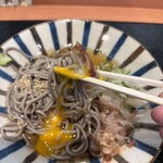 今庄そば - 冷やし月見そば