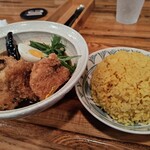 札幌スープカリー ハナハナ - ササミカツスープカレーライス大盛り￥1,400+大盛り￥100