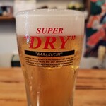 札幌スープカリー ハナハナ - アサヒスーパードライ生ビール(ランチ時)￥500