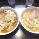 ラーメン ふくや - 醤油　５００円　と　塩５００円　【　２０１５年４月　】