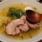 本丸亭 - 本丸塩らー麺　塩煮たまごトッピング