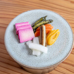 のさり - 椎葉産漬物の盛り合わせ