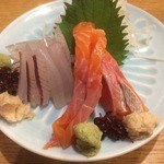 春のお店 - サヨリ、サクラマス：お造里