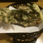 春のお店 - 春の山菜天婦羅