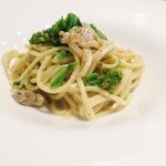Cucina M'esse - （パスタ）アサリと菜花の自家製タリオリーニ☆