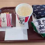 ケンタッキーフライドチキン - ドリンク写真:柑橘 鶏竜田バーガーセットとチキン南蛮フィレバーガー