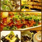 居酒屋dining肇 - 料理写真:真ん中は一番人気の和牛炙りおろしポン酢。